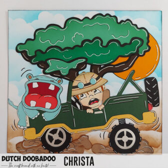 Dutch Doobadoo - Dutch Build Up Art - Safari Jeep