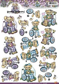 CD10368 knipvel Yvonne Creations rolstoel