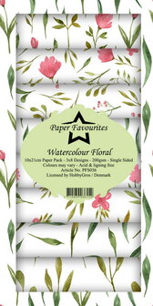 Paper Favourites -Slimline PaperPack 10x21 cm Watercolour Floral.jpg