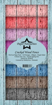 Paper Favourites - Slimline PaperPack 10x21 cm Cracked Wood Fence.jpg