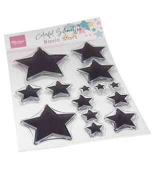 Marianne Design - Clearstamps - Colorful Silhouette - Basic Stars