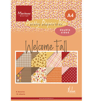 Marianne Design - Pretty Papers Bloc - Welcome Fall by Marleen PK9185