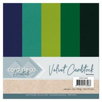 CDEVC10002 Card Deco Essentials - Velvet Cardstock blauw- groen.jpg
