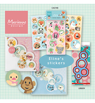  Marianne Design - Stickers - Eline&#039;s Animals