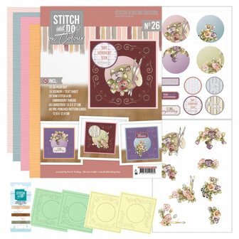 STDOOC10026 Stitch And Do On Colour 26 - Precious Marieke - Painted Pansies.jpg