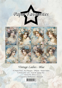 PFA113 Paper Favourites A5 Vintage Ladies - Blue.jpg