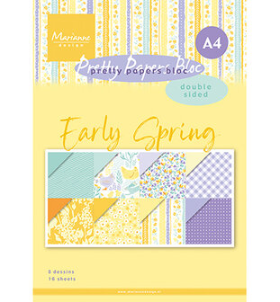 PK9186 Marianne Design - Pretty Papers Bloc - Early Spring