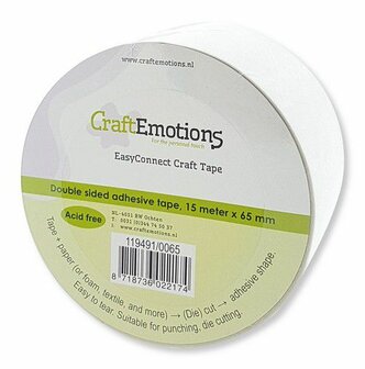 119491-0065 CraftEmotions EasyConnect (dubbelzijdig klevend) Craft tape 15m x 65mm.jpg
