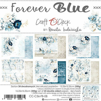 Craft O Clock Paper Pack 15x15 cm Forever Blue.jpg