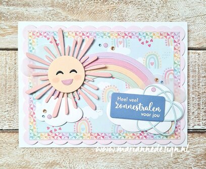 COL1543 Snijmallen - Marianne Design - Collectables Sun &amp; clouds by Marleen