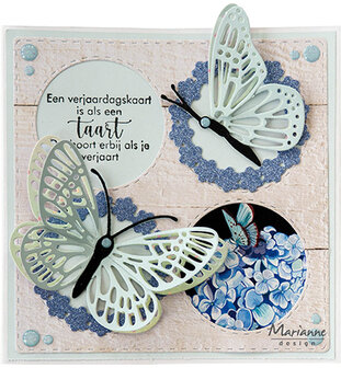 LR0855 Snijmallen - Marianne Design - Creatables Tiny&#039;s flying Butterfly 