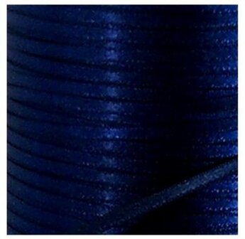814008 Marineblauw satijnlint 3 mm