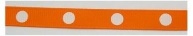 325059-22 Oranje lint met witte dots