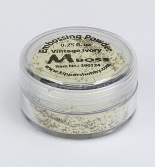 390124 MBoss embossing powder - Vintage Ivory 10 ml