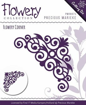 PM10075 Snijmal Flowery Swirl Corner Precious Marieke