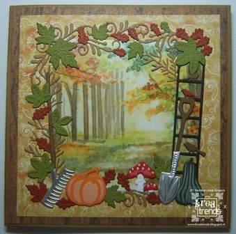 ADD10072 Snijmal Frame Autumn Moments Amy Design voorbeeld Linda Timpers