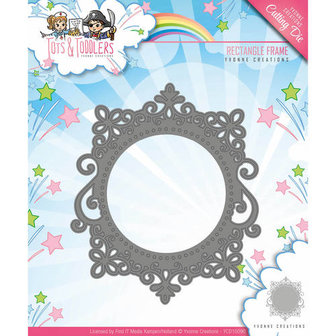 YCD10090 Snijmal Yvonne Creations - Tots and Toddlers - Rectangle Frame