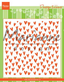 DF3438 Design folder trendy hearts