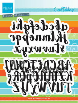 CR1416 Craftables stencil brush alphabet