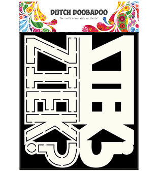 470.713.641 Dutch Doobadoo Card Art Ziek tekst