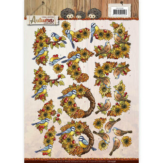 CD10948 Knipvel - Yvonne Creations - Autumn Colors - Autumn Birds