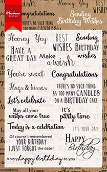 CS0996 Clearstamps Birthday Wishes
