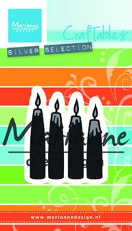CR1425 Craftables stencil advent candles