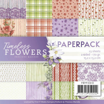Paperpack Precious Marieke Timeless Flowers PMPP10018