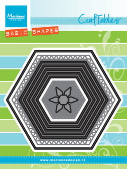 CR1444-2 Craftables snijmal basic set hexagon