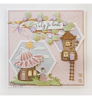 LR0579 Creatables snijmallen Fairy flower house vb