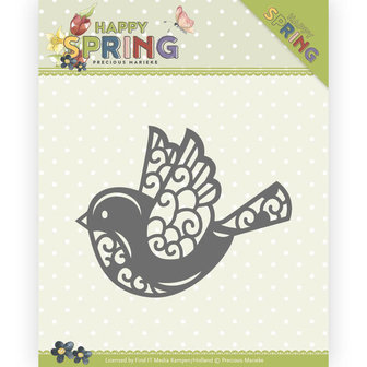 PM10151 Dies - Precious Marieke - Happy Spring - Bird