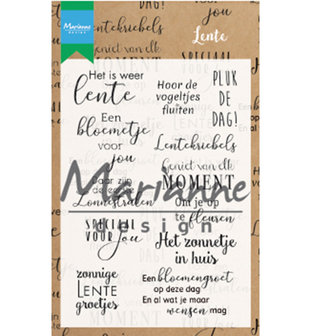 CS1022 Clear stamps Marianne Design Lente teksten