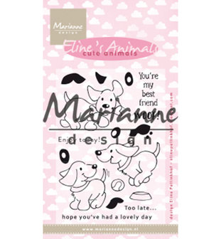 EC0177 Clearstamps Eline&#039;s cute animals &ndash; puppies