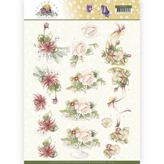 CD11311 3D Knipvel - Precious Marieke - Blooming Summer - Sweet Summer Flowers