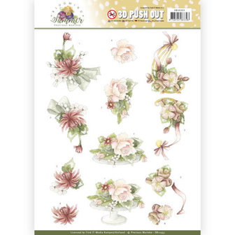 SB10353 3D Pushout Precious Marieke Blooming Summer - Sweet Flowers