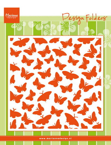 DF3433 Design folder butterflies Marianne Design