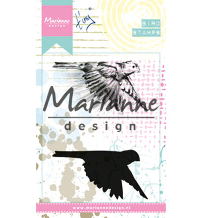 MM1614 Cling stamp Tiny's birds 1