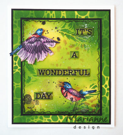 MM1614 Cling stamp Tiny's birds 1