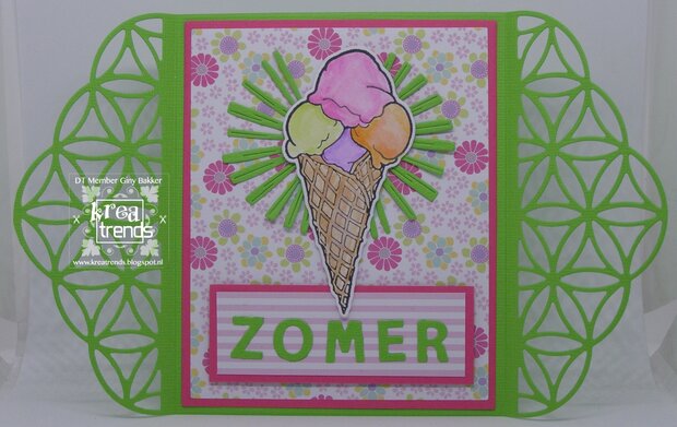 HT1657 Clearstamps and dies Hetty&#x0027;s Summer - ice cream