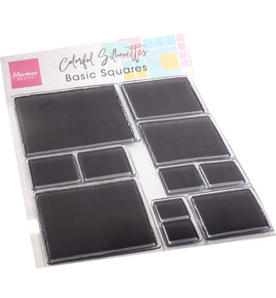 CS1081 Clearstamps Colorful Silhouette - Basic Squares
