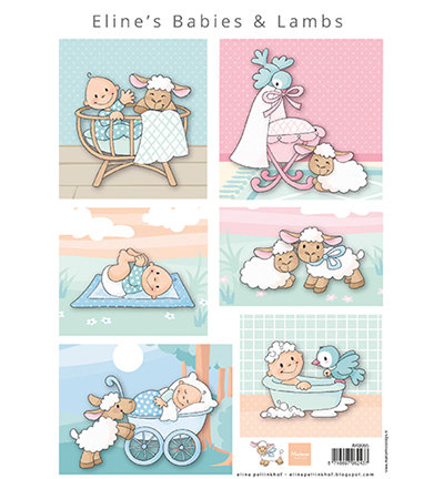 AK0085 knipvel Eline's babies & lambs