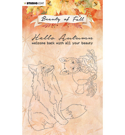 SL-BF-STAMP61 - SL Clear stamp Foxes Beauty of Fall nr.61.jpg