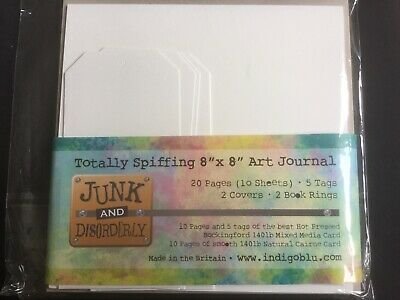 Junk And Disorderly Art Journal 8" x 8" Indigoblu
