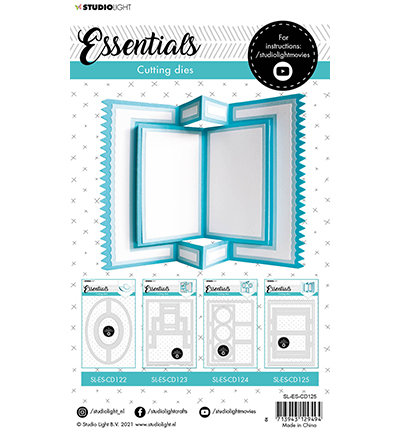 SL-ES-CD125 - SL Cutting Die Storybook folder cardshape Essentials nr.125