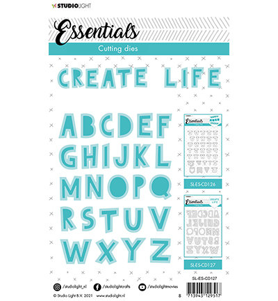 Stencil127 Cutting Die Quirky blok alphabet Essentials