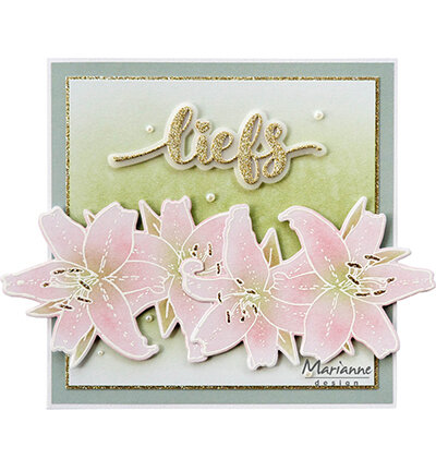 Marianne Design Stamps and Dies TC0890 Tiny's Flowers - Lily