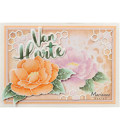 TC0891 Stamps and dies Tiny's Flowers - Tea rose