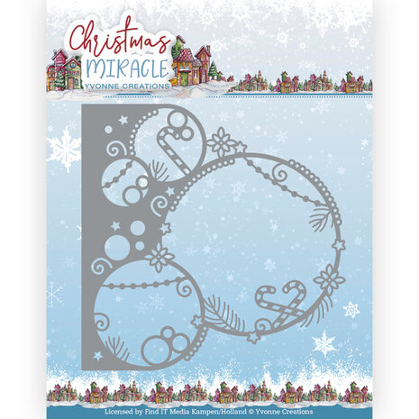 YCD10279 Yvonne Creations - snijmallen - Christmas Miracle - Festive Baubles