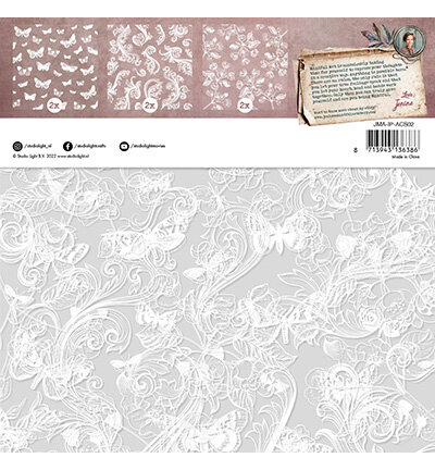 Studio Light - Sheets Acetate  - Butterflies, swirls & flowers Inner Peace nr.02