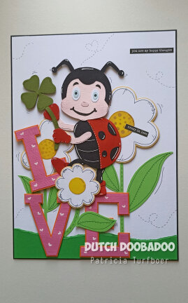 Dutch Doobadoo - Built up art - Ladybug